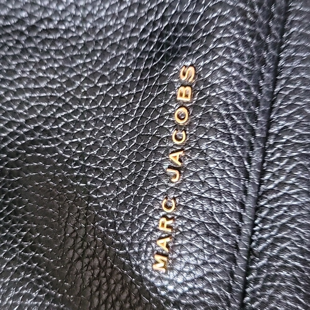 Marc Jacobs Black Pebbled Leather Crossbody Bag Gold Hardware - Picture 4 of 12